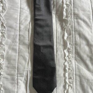 Geoffrey Beene Black/Gray Geometric Tie